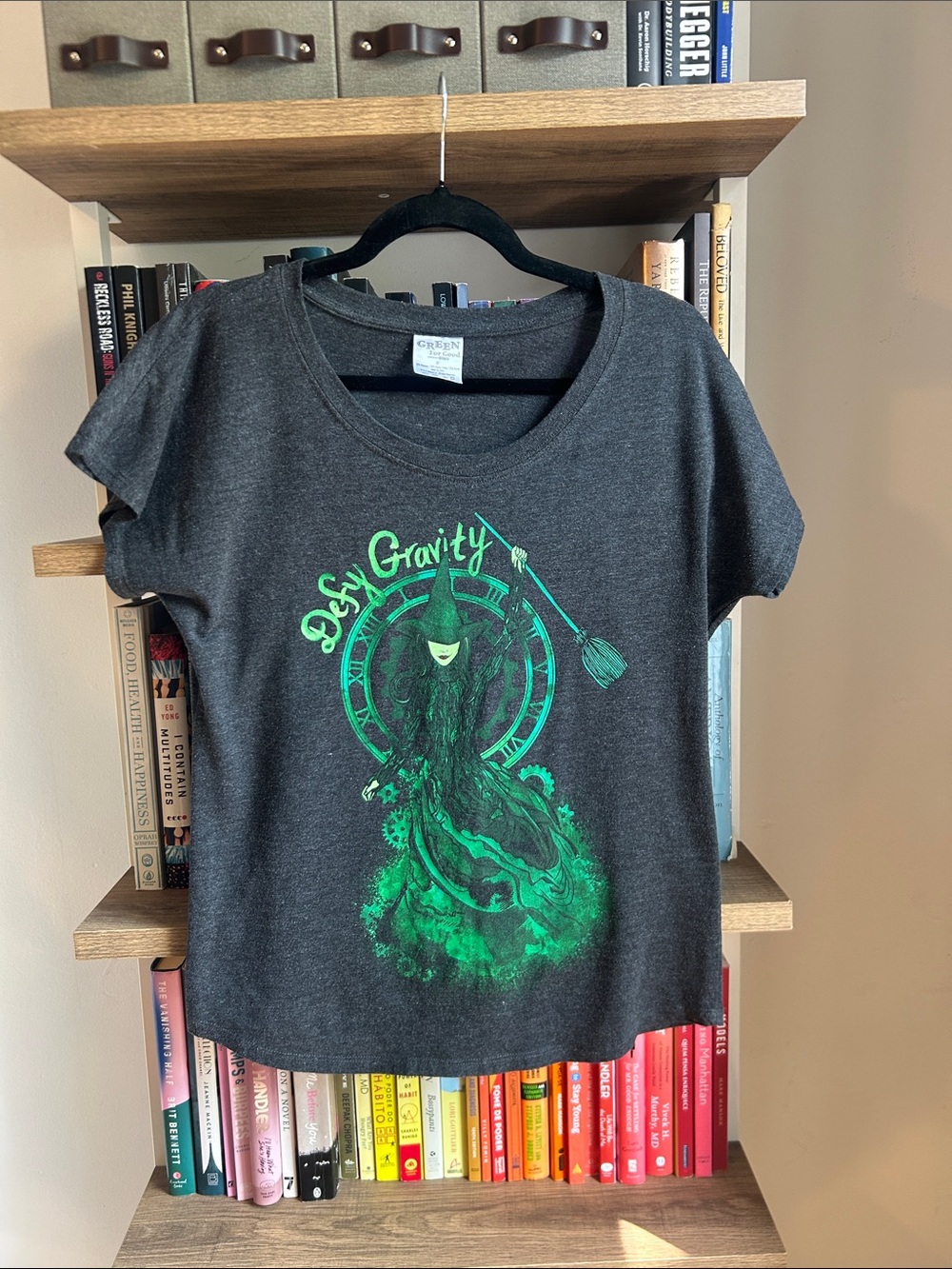 Wicked “Defy Gravity” Broadway Dark Gray T shirt
